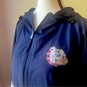 Champion Gonzaga | Windbreaker | XL | white and blue | front pouch pocket